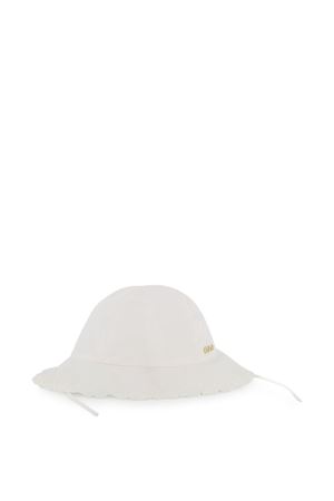 cappello in cotone bianco CHLOÉ KIDS | C20916117
